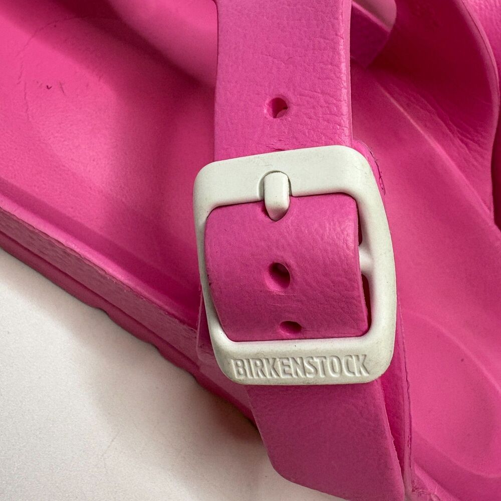 BIRKENSTOCK Gizeh Pink White Eva Sandals Summer Beach Womens Sz Eu 38/US 7-7.5 - Picture 5 of 8